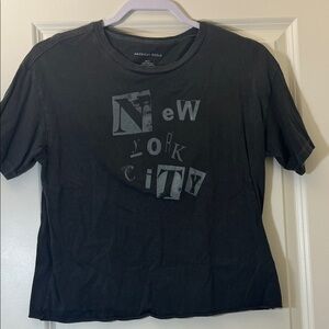 American Eagle Charcoal Gray New York City Tee